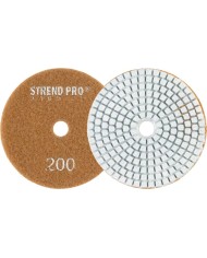 Kotúč Strend Pro Premium P200, 100 mm, leštiaci, diamantový, suchý zips, za mokra leštenie brúsenie