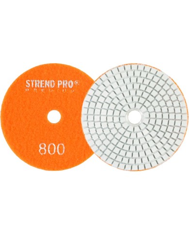 Kotúč Strend Pro Premium P800, 100 mm, leštiaci, diamantový, suchý zips, za mokra leštenie brúsenie