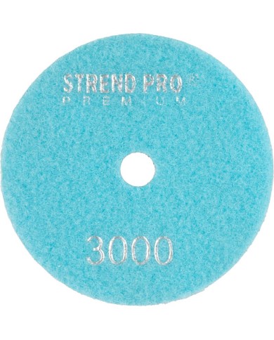 Kotúč Strend Pro Premium P3000, 100 mm, leštiaci, diamantový, suchý zips, za mokra leštenie brúsenie