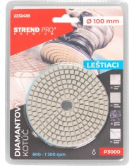 Kotúč Strend Pro Premium P3000, 100 mm, leštiaci, diamantový, suchý zips, za mokra leštenie brúsenie