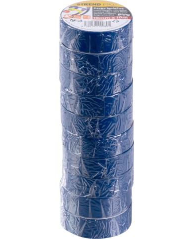 Páska Strend Pro, 19 mm, L-10 m, max. 80°C, 600V, modrá, izolačná, lepiaca, PVC, bal. 10 ks