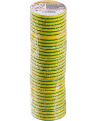 Páska Strend Pro, 19 mm, L-10 m, max. 80°C, 600V, zelenožltá, izolačná, lepiaca, PVC, bal. 10 ks