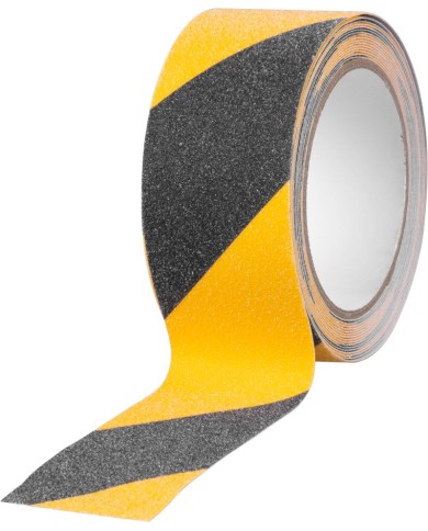 Páska Strend Pro, 50 mm, L-5 m, lepiaca, protišmyková, extra odolná, čierno/žltá
