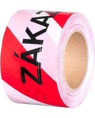 Páska Strend Pro, 80 mm, L-250 m, výstražná, červená/biela "ZÁKAZ VSTUPU"