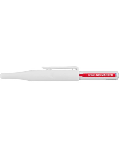 Značkovač Strend Pro, hĺbkový, biely, extra dlhý hrot