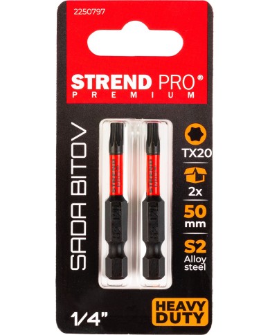 Bit Strend Pro Premium Torx, T 20, bal. 2 ks