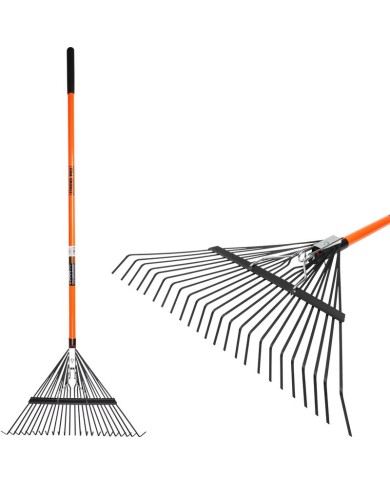 Hrable na lístie Strend Pro, 24 zubé, 58 cm, vejárové, sklolaminátová násada 120 cm