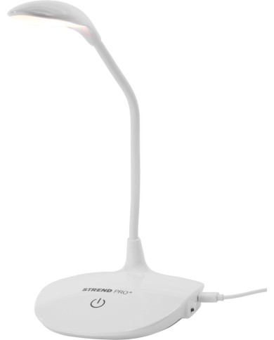 Lampa Strend Pro, stolná, LED, voľba intenzity svetla, USB, 2 W, biela
