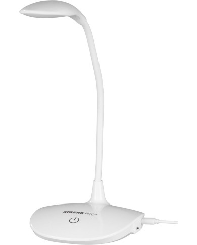 Lampa Strend Pro, stolná, LED, voľba intenzity svetla, USB, 2 W, biela