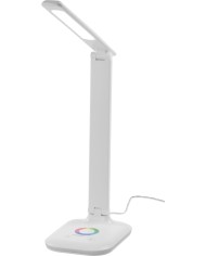Lampa Strend Pro, stolná, dotykové ovládanie, stmievanie, RGB, podsvietený podstavec, 4 W, biela