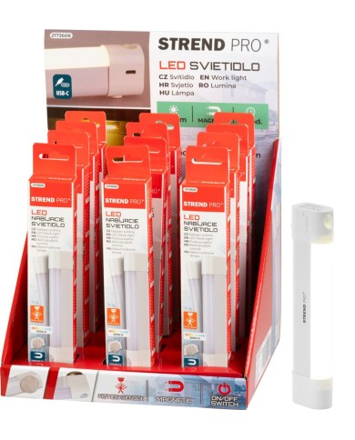 Svietidlo Strend Pro, nočné, LED, so senzorom, USB nabíjanie, s magnetom