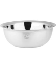 Cedník MagicHome, 26,5 cm, s miskou, okrúhle otvory, nerez