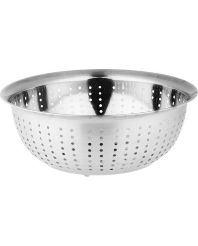 Cedník MagicHome, 26,5 cm, s miskou, okrúhle otvory, nerez