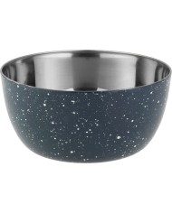 Cedník s misou MagicHome, 15,5 cm, s rúčkou, okrúhle otvory, nerez, sada 2 ks