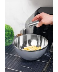 Sada solnička a korenička MagicHome, drevený stojan, nerez