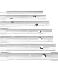 Kľúč Strend Pro, 6x7-16x17 mm, trúbkový, obojstranný, Zn, set 6 ks