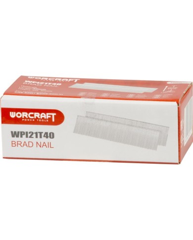 Klince do sponkovačky Worcraft CNS-S20LiH, 40 mm, Typ T, bal. 5000 ks