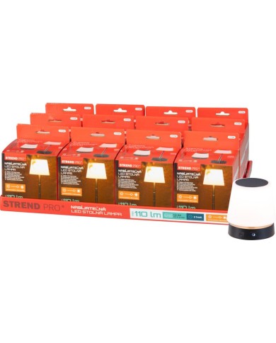 Lampa Strend Pro NLTL-12-4746, stolná, stmievateľná, teleskopická, LED 110m, 800 mAh, nabíjateľná