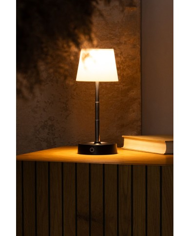 Lampa Strend Pro NLTL-12-4746, stolná, stmievateľná, teleskopická, LED 110m, 800 mAh, nabíjateľná