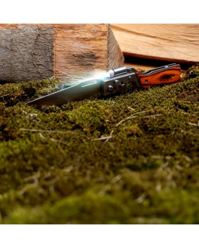 Nôž Strend Pro XL121901, 210 mm, skladací s LED svetlom