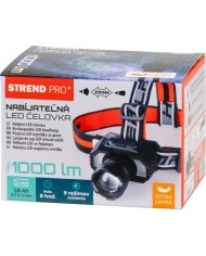 Čelovka Strend Pro Headlight XL121807, LED, 1000 lm, ZOOM, 1800 mAh, USB nabíjanie