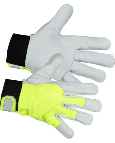 Rukavice Strend Pro Marvic High Vision, textil/koža s reflexnými prvkami, veľkosť 11/XXL, blister
