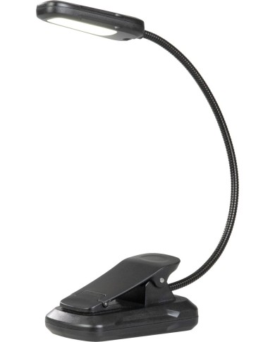 Lampa Strend Pro, na čítanie knihy, LED, USB, 24 lm, 3 farebné odtiene, stmievateľná, nabíjateľná