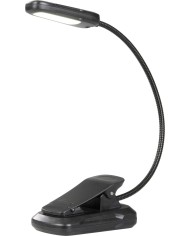 Lampa Strend Pro, na čítanie knihy, LED, USB, 24 lm, 3 farebné odtiene, stmievateľná, nabíjateľná