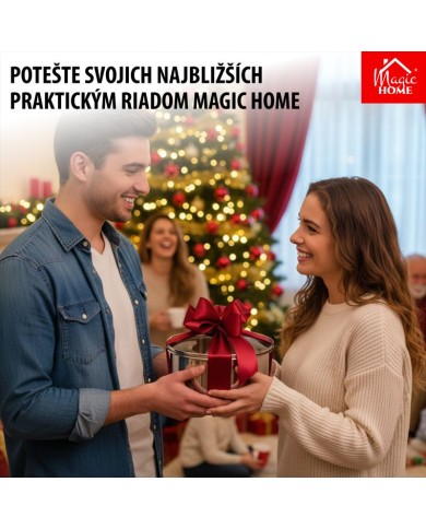 Rajnica MagicHome Chloe, 14 cm, 1 lit. so sklenenou pokrievkou, nerez