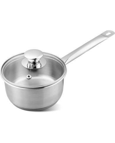 Rajnica MagicHome Chloe, 14 cm, 1 lit. so sklenenou pokrievkou, nerez