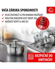 Rajnica MagicHome Chloe, 18 cm, 2 lit. so sklenenou pokrievkou, nerez