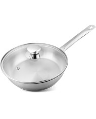 Panvica MagicHome Chloe, 20 cm, 1,5 lit., so sklenenou pokrievkou, nerez