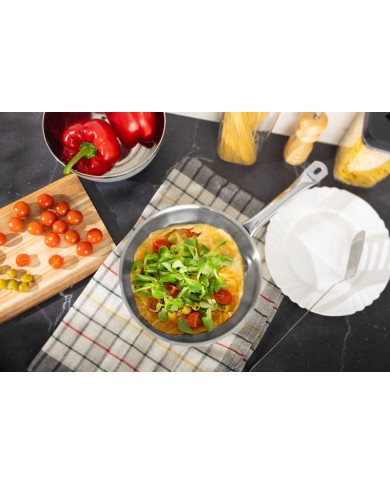 Panvica MagicHome Chloe, 24 cm, 2,5 lit., so sklenenou pokrievkou, nerez