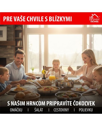 Panvica MagicHome Chloe, 26 cm, 3,2 lit., so sklenenou pokrievkou, nerez