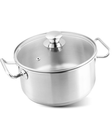 Kastról MagicHome Chloe, hrniec, 20 cm, 3 lit., so sklenenou pokrievkou, nerez