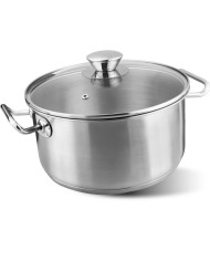 Kastról MagicHome Chloe, hrniec, 22 cm, 4 lit., so sklenenou pokrievkou, nerez