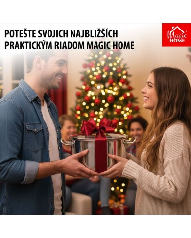 Kastról MagicHome Chloe, hrniec, 24 cm, 5,5 lit., so sklenenou pokrievkou, nerez