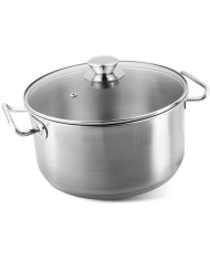 Kastról MagicHome Chloe, hrniec, 26 cm, 6,6 lit., so sklenenou pokrievkou, nerez