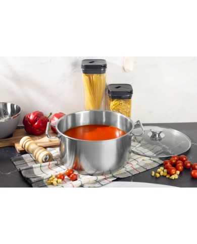 Kastról MagicHome Chloe, hrniec, 26 cm, 6,6 lit., so sklenenou pokrievkou, nerez