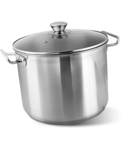 Hrniec MagicHome Chloe, 26 cm, 10 lit., so sklenenou pokrievkou, nerez