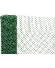 Pletivo ECONOMY 6, 1000/20x20 mm, 45° štvorcový vzor, 300g/m2, zelené, celoplastové, bal. 10 m