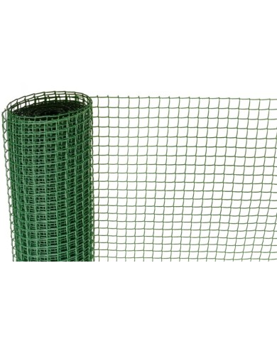 Pletivo ECONOMY 7, 1000/20x20 mm, štvorcový vzor, 300g/m2, zelené, celoplastové, bal. 10 m