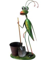 Dekorácia MagicHome Mecco, Modlivka, plech, 26x15x52 cm