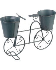 Dekorácia MagicHome Mecco, Stojan na 2 kvetináče, bicykel, 50x15x37 cm