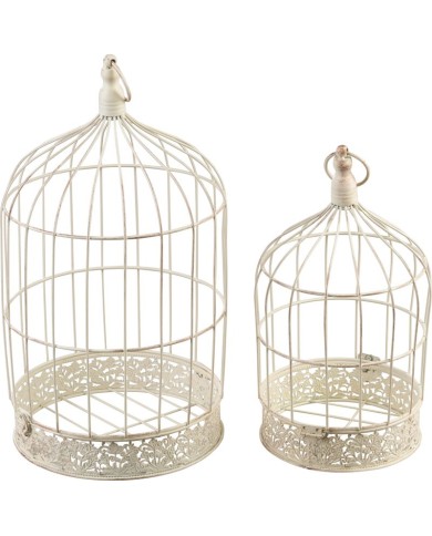 Dekorácia MagicHome Mecco, Klietka pre vtáky, set 2 ks