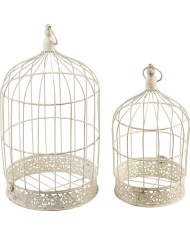 Dekorácia MagicHome Mecco, Klietka pre vtáky, set 2 ks
