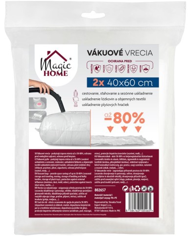 Vak Vrece MagicHome, vákuové, s odsávaním 40 x 60 cm, bal 2 ks