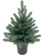 Stromček MagicHome Vianoce Firian, 3D, jedľa v kvetináči, 60 cm