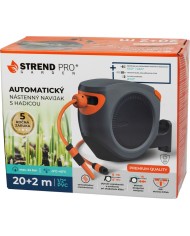 Navíjač Strend Pro Premium, na stenu, automatický 1/2", so záhradnou hadicou L-20+2 m