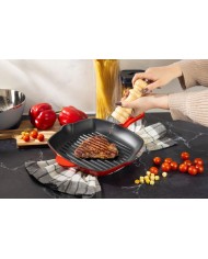 Panvica MagicHome Castora line, grilovacia, smaltovaná liatina, 270x270x45 mm